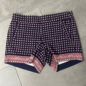 patterned j. crew shorts